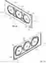 Fig. 15 - CHASSIS PANEL WITH SELECTABLE CABLE MANAGEMENT INSERT AND CABLING METHOD THEREFORE