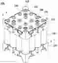 Fig. 01 - BATTERY CELL ASSEMBLY HAVING GAS EXHAUST AND HEAT EMISSION FUNCTION