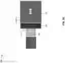 Fig. 12 - Optical device including a substrate with a conductor-filled trench on a conductive core