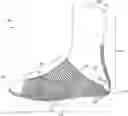 Fig. 01 - Sock with integrally knit grip strips of varying widths