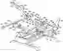 Fig. 01 - Rocker/glider recliner linkage with projected back pivot point