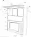 Fig. 02 - Wall bed with a fireplace and an adjustable workstation