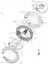 Fig. 10 - Pivotable dual showerhead with multiple spray modes