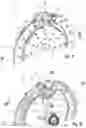 Fig. 12 - Pivotable dual showerhead with multiple spray modes