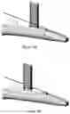 Fig. 10 - Needle guide for an angled endocavity transducer