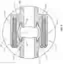 Fig. 08 - Rotary disc filter having a backwash system that includes a compact nozzle support structure