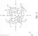 Fig. 13 - Stencil device for forming configurations in deformable material