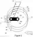Fig. 03 - Disc brake caliper location on a trailing-link suspension fork