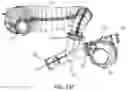 Fig. 45 - Snowmobile having a parallel-path exhaust system for two-stroke engine