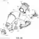 Fig. 54 - Snowmobile having a parallel-path exhaust system for two-stroke engine