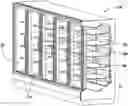 Fig. 01 - Refrigerated display case with shelf indexing system