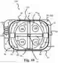 Fig. 10 - Hearing device earpiece and receiver with vent assembly