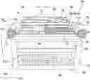 Fig. 01 - Adjustable grate assembly for a wood burning grill