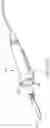 Fig. 21 - Surgical saw with sensing technology for determining cut through of bone and depth of the saw blade during surgery