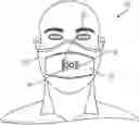 Fig. 01 - FACE MASK HAVING PLURALITY OF CLOSEABLE FLAPS