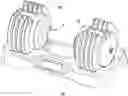 Fig. 01 - Weight adjustable dumbbell