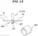 Fig. 14 - All surface, counter-weighted, teetering, free-standing, mobile field sport shooting target device and methods of making and using same