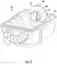 Fig. 18 - Cyclonic air filter assembly for an engine