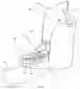 Fig. 04 - Fluid dispensing system with adapter for a table top dispenser
