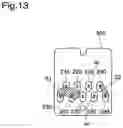 Fig. 13 - Printing material container, and board mounted on printing material container