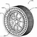 Fig. 01 - Wheel for a support structure