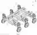 Fig. 08 - Suspension assembly, suspension damping device and six wheels bionic chassis