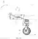 Fig. 12 - Suspension assembly, suspension damping device and six wheels bionic chassis