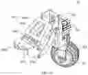 Fig. 24 - Suspension assembly, suspension damping device and six wheels bionic chassis