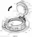 Fig. 16 - Sealed connection device between two enclosed volumes with improved security