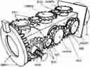 Fig. 01 - ONE CYLINDER AXIAL INTERNAL COMBUSTION ENGINE HAVING SCOTCH-YOKE BASED TWO PHASE FUEL COMPRESSION SYSTEM