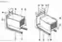 Fig. 11 - Refrigerator with a thermoelectrically powered rapid freeze compartment
