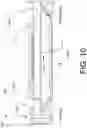 Fig. 11 - Insert forming an ultrasonic channel for a fluid meter and including reflector mirrors and a flow stabilizer