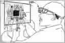 Fig. 01 - Custom mixed reality smart glasses and software for vision impaired use