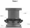 Fig. 02 - Adapter tool for coupling a bend stiffener with interface for bell mouths of models with BSN900E type connection in a diverless bell mouth (BSDL) and interconnection methods