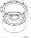 Fig. 03 - Vacuum pump, casing, and inlet port flange