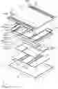 Fig. 01 - Display device including graphite sheets penetrating mold slot portions for enhanced heat dissipation