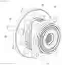 Fig. 11 - Wheel bearing having improved sensor target and sensor target mounting portion