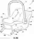 Fig. 106 - Methods, apparatus and systems for securing an infant car seat to a vehicle seat with a tight fit and without using a detachable vehicle installation base or a vehicle seat belt, and ride-hailing methods relating to same