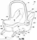 Fig. 107 - Methods, apparatus and systems for securing an infant car seat to a vehicle seat with a tight fit and without using a detachable vehicle installation base or a vehicle seat belt, and ride-hailing methods relating to same
