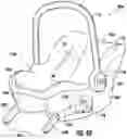 Fig. 108 - Methods, apparatus and systems for securing an infant car seat to a vehicle seat with a tight fit and without using a detachable vehicle installation base or a vehicle seat belt, and ride-hailing methods relating to same