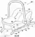 Fig. 113 - Methods, apparatus and systems for securing an infant car seat to a vehicle seat with a tight fit and without using a detachable vehicle installation base or a vehicle seat belt, and ride-hailing methods relating to same