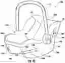 Fig. 114 - Methods, apparatus and systems for securing an infant car seat to a vehicle seat with a tight fit and without using a detachable vehicle installation base or a vehicle seat belt, and ride-hailing methods relating to same