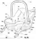 Fig. 115 - Methods, apparatus and systems for securing an infant car seat to a vehicle seat with a tight fit and without using a detachable vehicle installation base or a vehicle seat belt, and ride-hailing methods relating to same