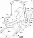 Fig. 117 - Methods, apparatus and systems for securing an infant car seat to a vehicle seat with a tight fit and without using a detachable vehicle installation base or a vehicle seat belt, and ride-hailing methods relating to same