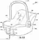 Fig. 120 - Methods, apparatus and systems for securing an infant car seat to a vehicle seat with a tight fit and without using a detachable vehicle installation base or a vehicle seat belt, and ride-hailing methods relating to same