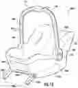 Fig. 29 - Methods, apparatus and systems for securing an infant car seat to a vehicle seat with a tight fit and without using a detachable vehicle installation base or a vehicle seat belt, and ride-hailing methods relating to same
