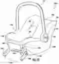Fig. 30 - Methods, apparatus and systems for securing an infant car seat to a vehicle seat with a tight fit and without using a detachable vehicle installation base or a vehicle seat belt, and ride-hailing methods relating to same