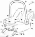 Fig. 49 - Methods, apparatus and systems for securing an infant car seat to a vehicle seat with a tight fit and without using a detachable vehicle installation base or a vehicle seat belt, and ride-hailing methods relating to same