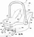 Fig. 63 - Methods, apparatus and systems for securing an infant car seat to a vehicle seat with a tight fit and without using a detachable vehicle installation base or a vehicle seat belt, and ride-hailing methods relating to same