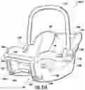 Fig. 64 - Methods, apparatus and systems for securing an infant car seat to a vehicle seat with a tight fit and without using a detachable vehicle installation base or a vehicle seat belt, and ride-hailing methods relating to same